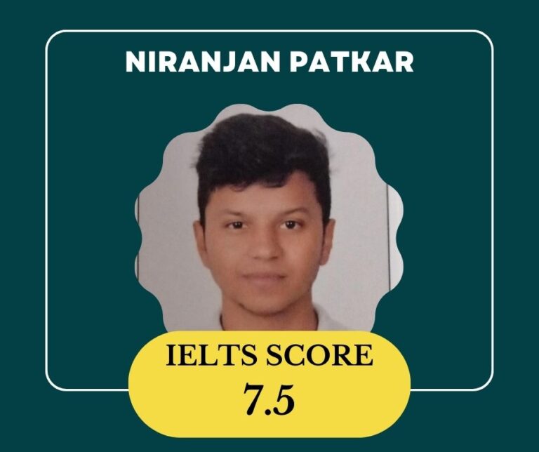 Niranjan Pathkar scored 7.5 in ielts