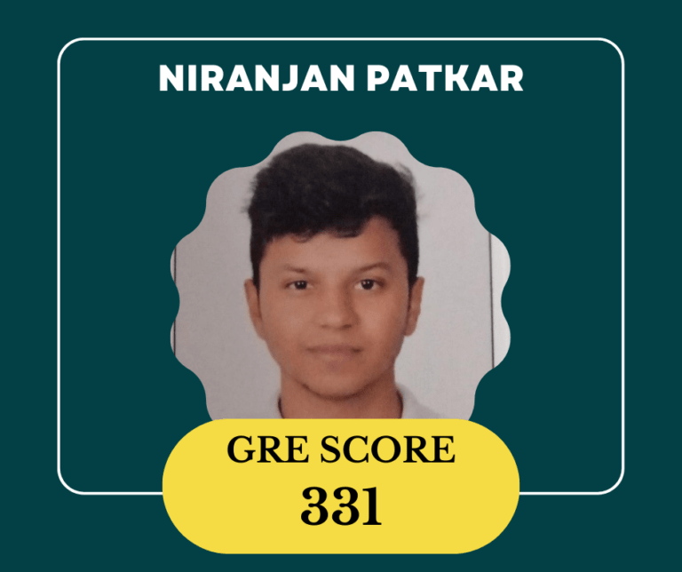 imfs gre classes in mumbai top scorer niranjan pathar