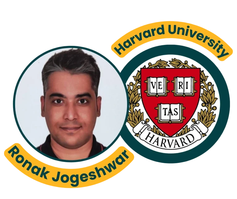 success story of an IMFS Student Ronak Jogeshwari got admission in Harvard University