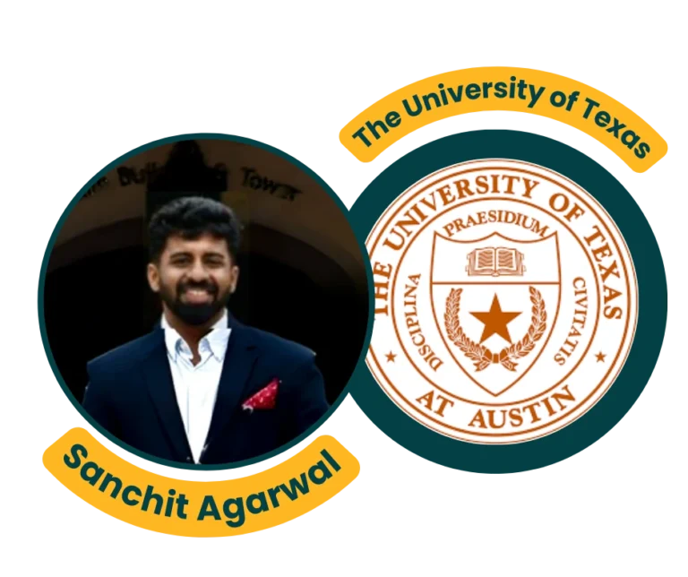 success story of an IMFS Student Sanchit Agarwal got admission in The University of Texas