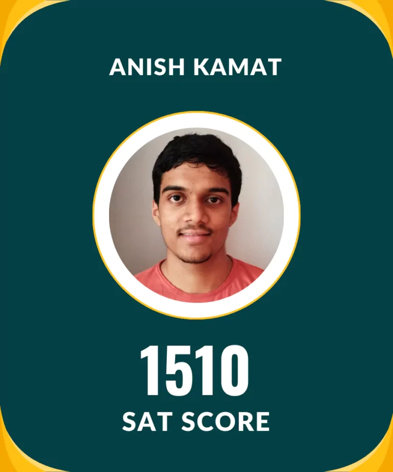 Anish Kamat 1510 SAT Score