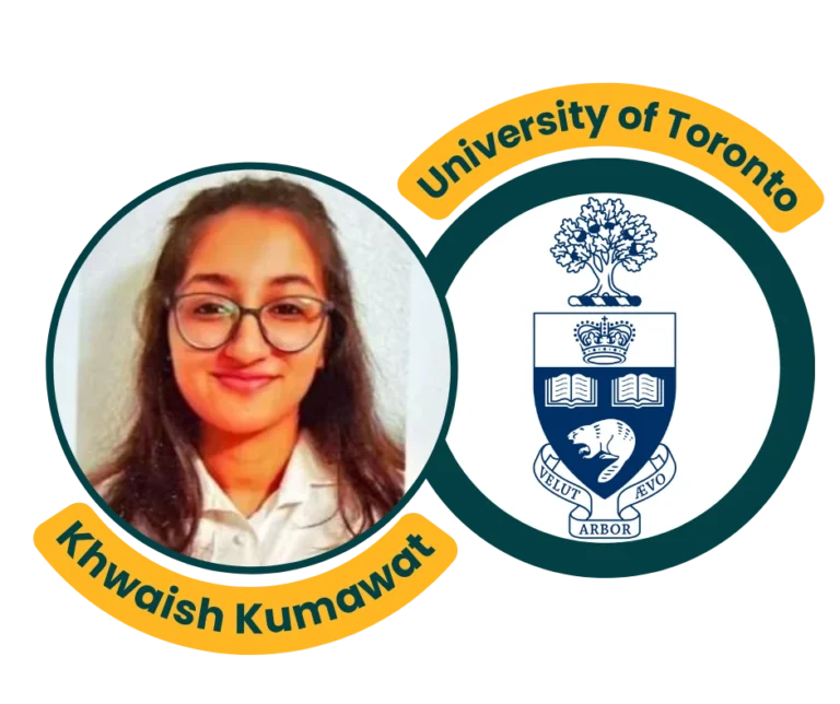 success story of an IMFS Student Khwaish Kumawat got admission in University of Toranto