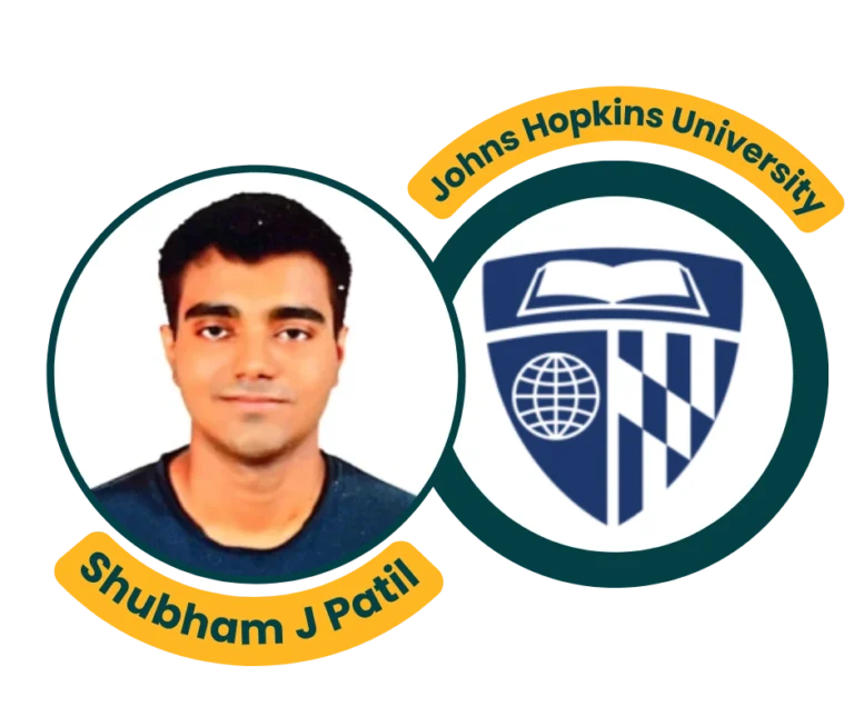 success story of an IMFS Student Shubham J Patil got admission in Kohn Hopkins University