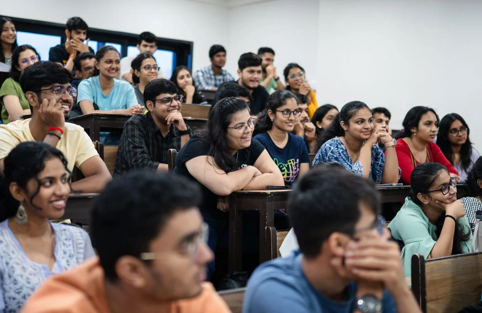 IMFS Test prep Batch students sitting the classroom