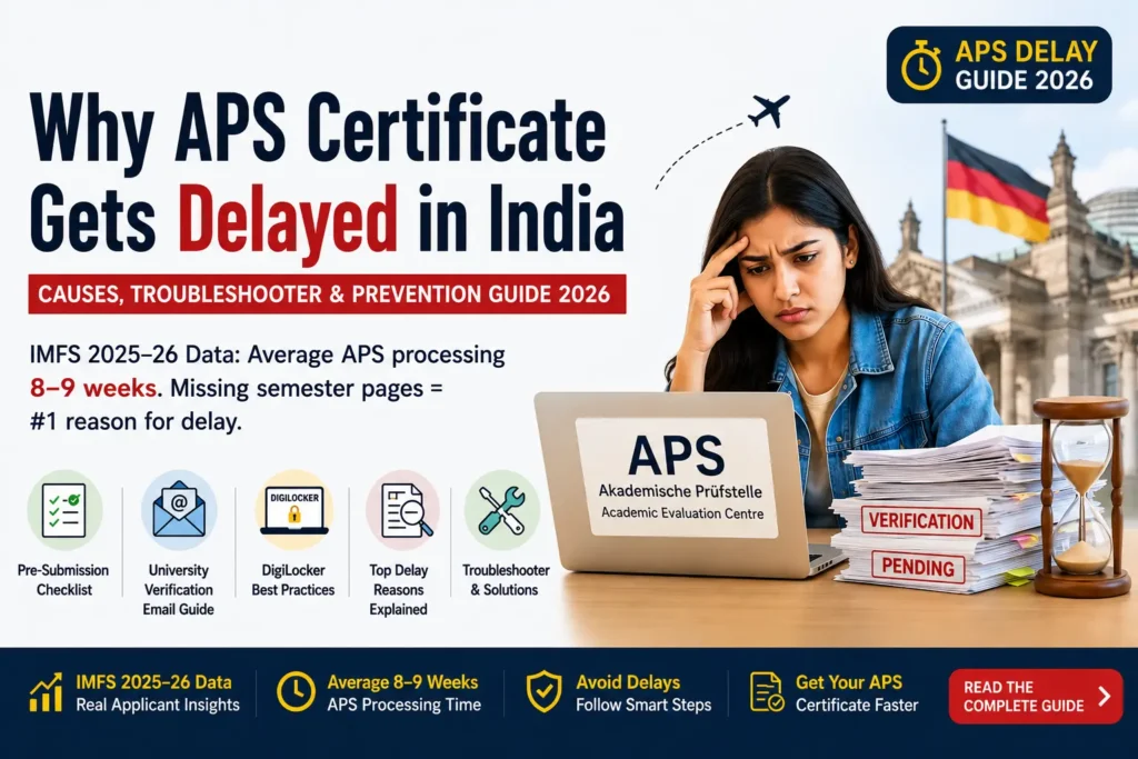 APS Delay Guide | Best Study Abroad Consultants in India | Best Study Abroad Consultants in India Why APS Certificate Gets Delayed in India — Causes, Troubleshooter and Prevention Guide 2026