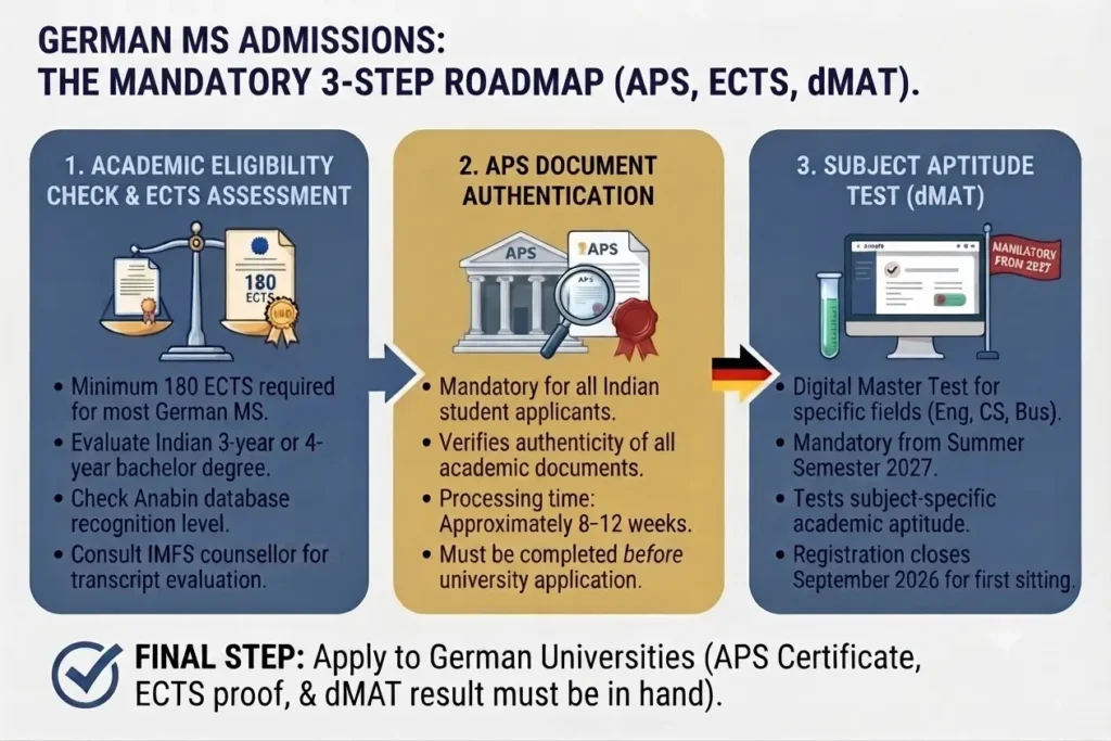 APS Certificate, ECTS Credits and dMAT