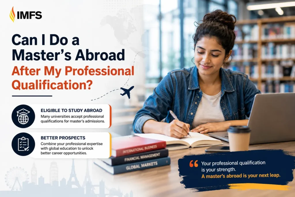 can I do masters abroad after professional course